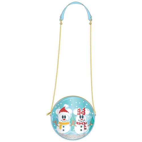 Disney Snowman Mickey Minnie Snow Globe Crossbody Bag slika 4