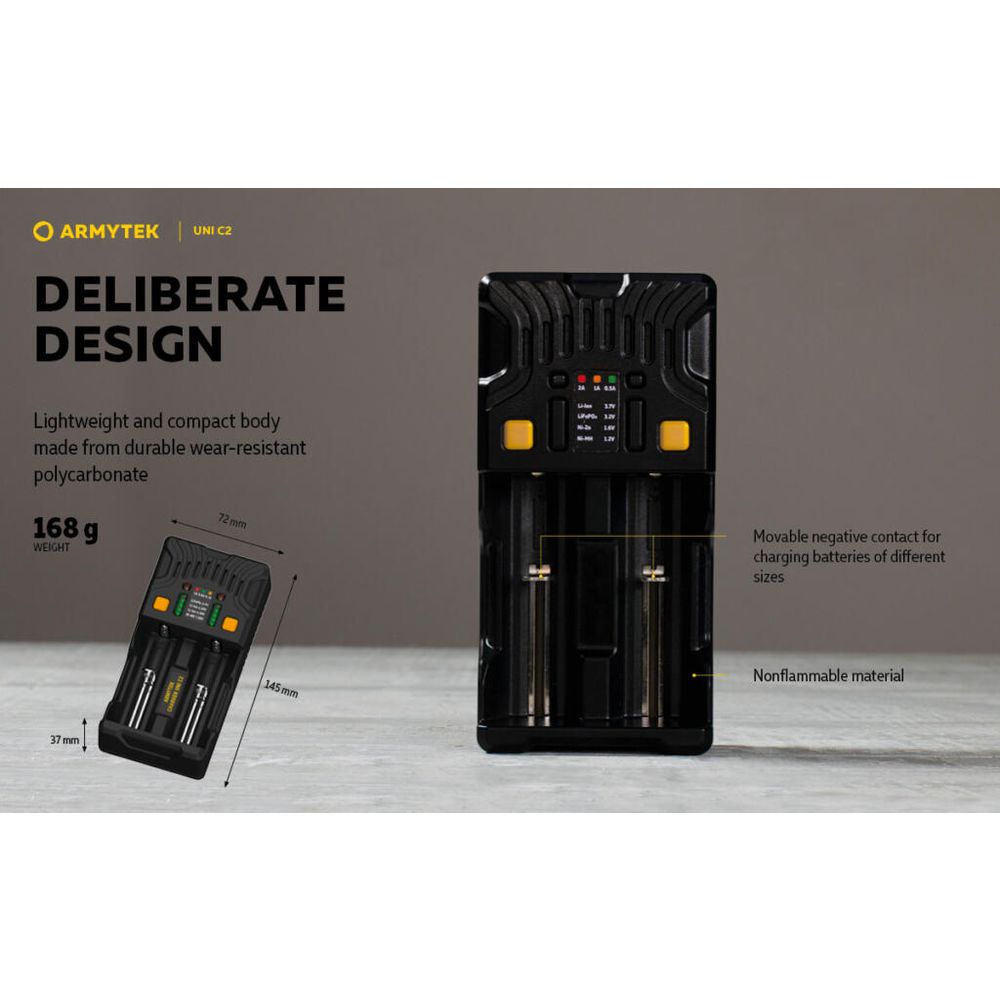 Armytek Univerzalni punjač za baterije Uni C2 slika 21