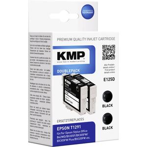 KMP tinta zamijenjen Epson T1291 kompatibilan 2-dijelno pakiranje crn E125D 1617,0021