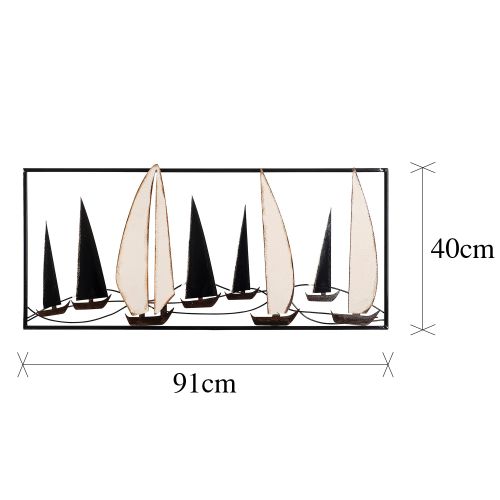 Wallity Metalna zidna dekoracija Yelkenli slika 7