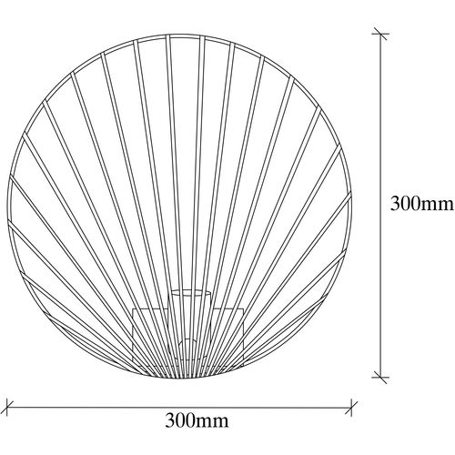 Opviq Zidna lampa BYSOO, crna, metal, 30 x 12 cm, visina 30 cm, promjer sjenila 30 cm, visina 29 cm, E27 40 W, Byisoo - 3291 slika 3