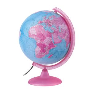 GLOBUS 25cm ANG PINK GLOBE PINK-25 engleski 