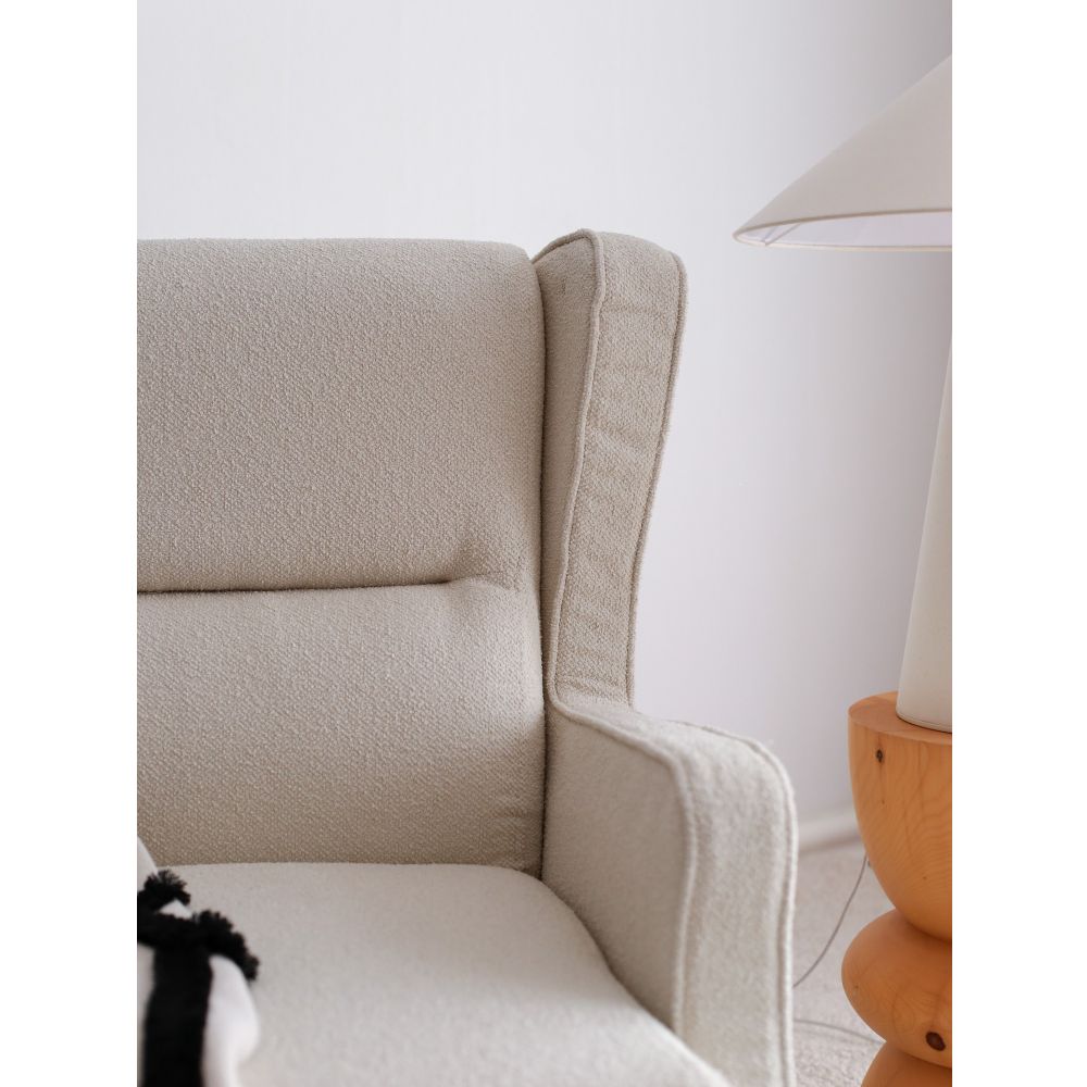 Klam - Kremasti Wing Chair slika 4