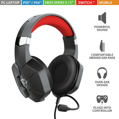 Trust gaming slušalice za PS4/PS5 GXT323 Carus crne (23652) - EOL slika 11