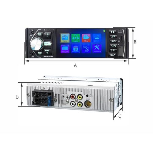 MANTA auto radio RS5501, BT, zaslon 4in 1080p, USB, 4x50W, ISO, Handsfree EOL slika 4