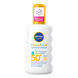 NIVEA SUN Babies & Kids Sensitive Protect sprej za sunčanje SPF 50+, 200 ml