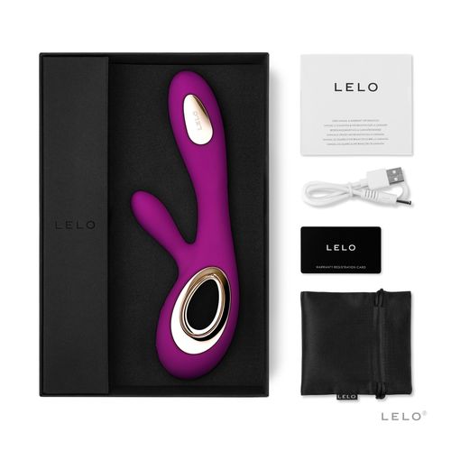 Lelo Soraya Wave Deep Rose vibrator koji stimuliše g-tačku i klitoris istovremeno slika 2