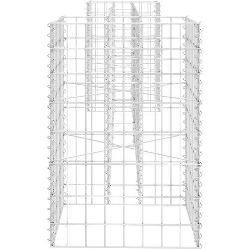 Gabionska sadilica u H-obliku od čelične žice 260 x 40 x 60 cm slika 17