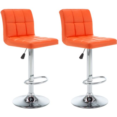 Barski stolci od umjetne kože 2 kom narančasti slika 17