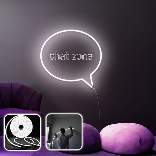 Chat Zone - Medium - White White Decorative Wall Led Lighting slika 1