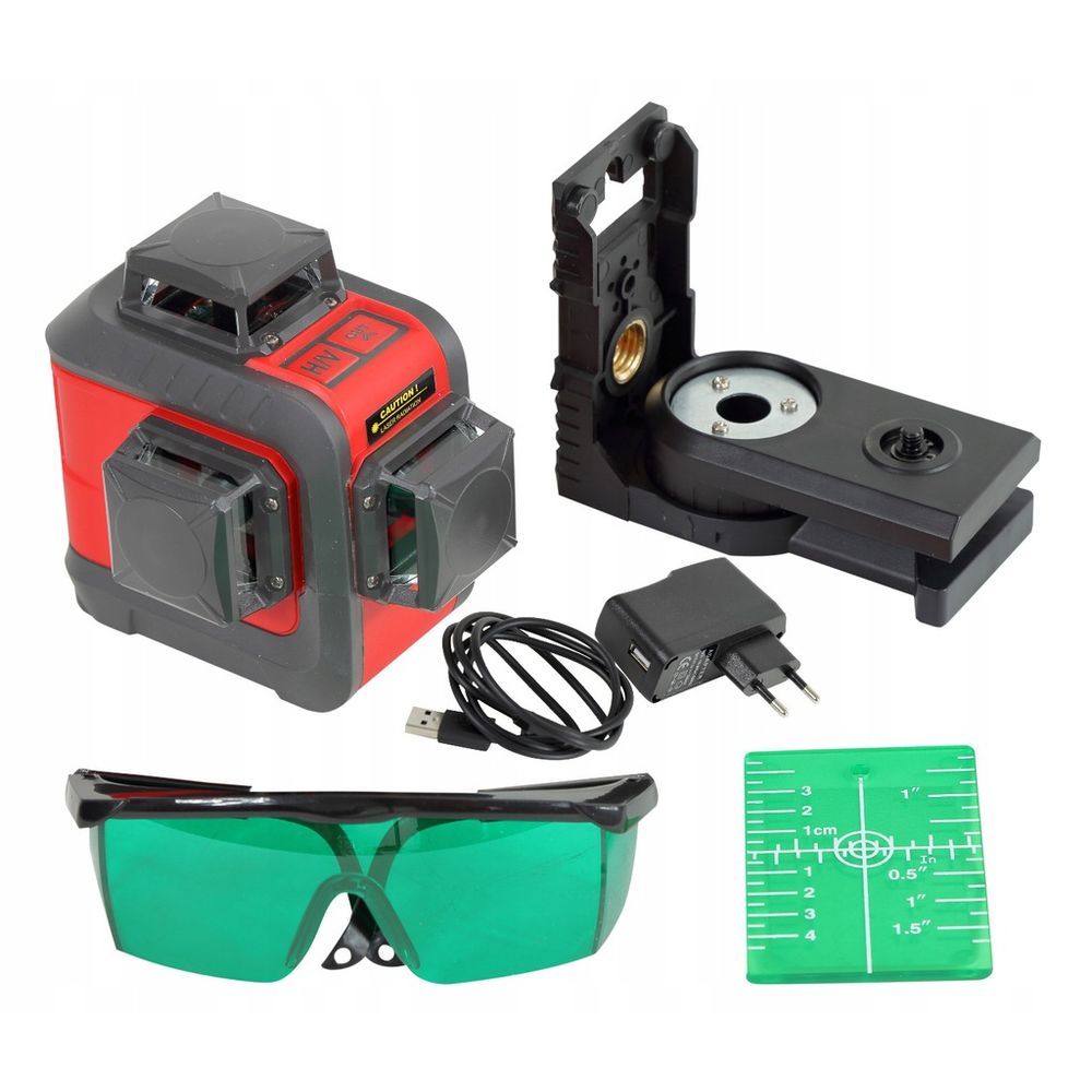 Laser 3D križno linijski 360° zelen 15169 slika 3