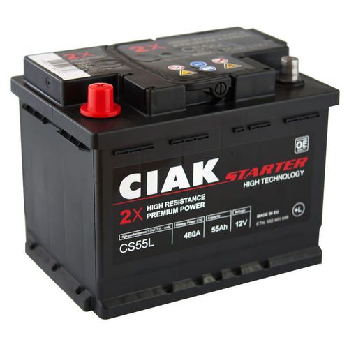 Akumulator CIAK Starter 12 V 55 Ah +L slika 1