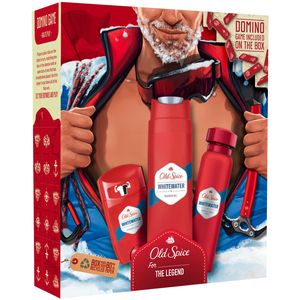 Old Spice Poklon paket Alpinist, dezodorans u sticku 50ml & dezodorans u spreju 150ml & gel za tuširanje 250ml + domino