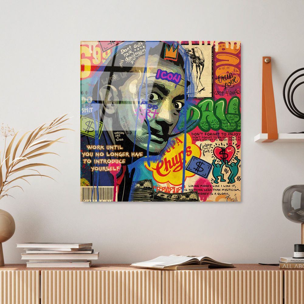 UV-817 - Dekorativna Slika na Kaljenom Staklu, Multikolor, 50 x 50 cm slika 2
