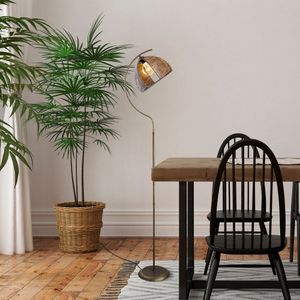 Demilune Podna Lampa sa Antiknim Završetkom