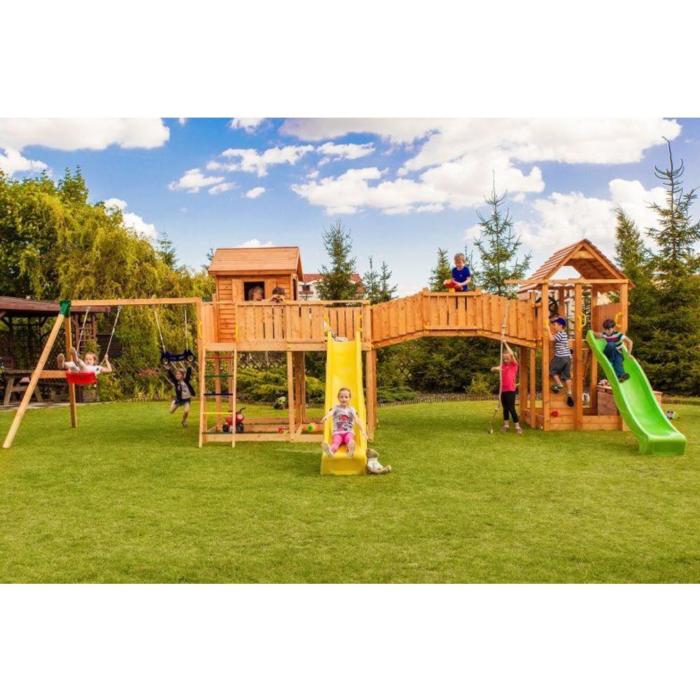 Fungoo MAXI Set SMILE FARM - Drveno dječije igralište slika 1