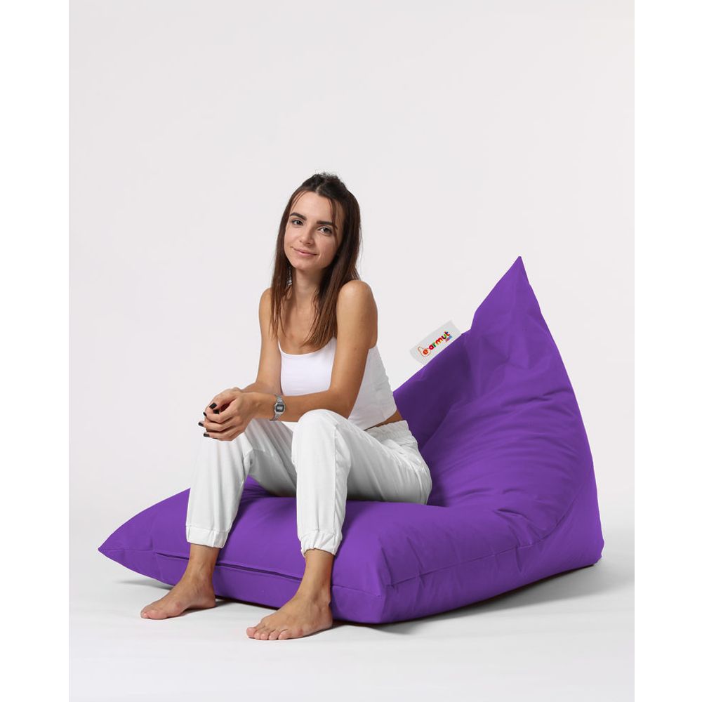 Piramida Veliki Krevet Pouf - Ljubičasti Vrt Bean Bag slika 5
