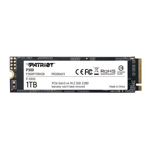 Patriot P300 1TB M.2 NVMe SSD PCIe Gen 3 x4 slika 1