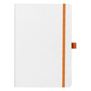 CODE WHITE, A5 notes sa elast.trakom,narandžasti