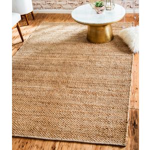 Tepih "00015A" od jute (160 x 240 cm) ručno tkan - izložbeni artikl (oštećenja ambalaža)