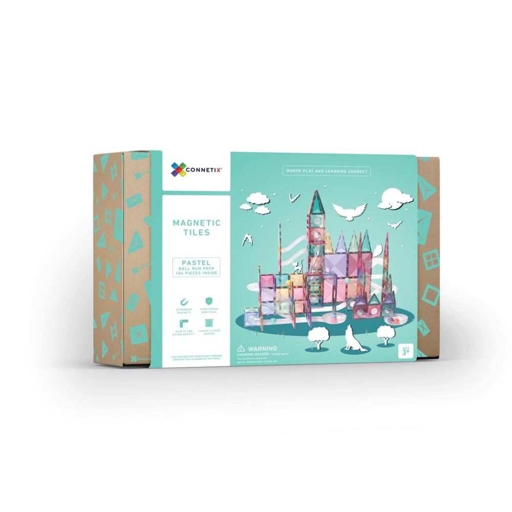 Connetix Magnetne pločice za slaganje Pastel Ball Run Pack, 106kom slika 1