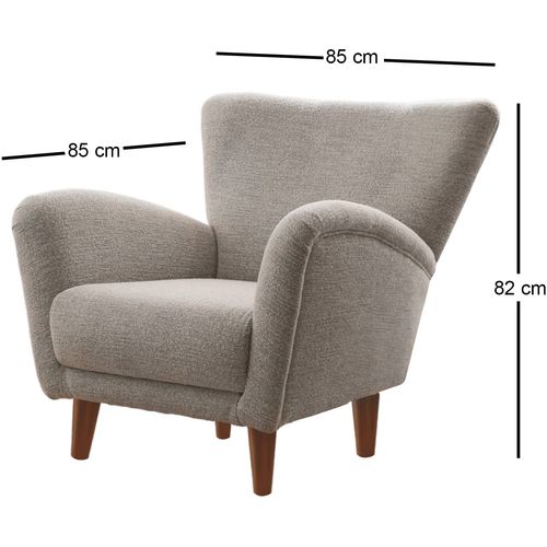 Teddy - Grey Grey Wing Chair slika 6