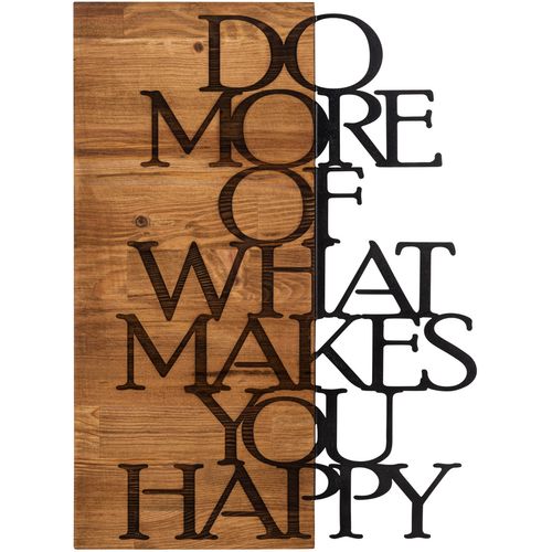 Wallity Zidna dekoracija drvena, Do More Of What Makes You Happy slika 1
