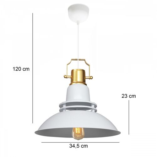 Opviq Luster TRINITY, bijela boja slika 5