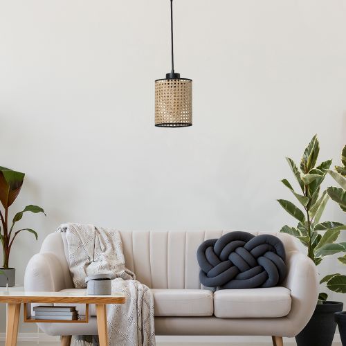 April Tekli Rattan Sarkıt Rattan Chandelier slika 1