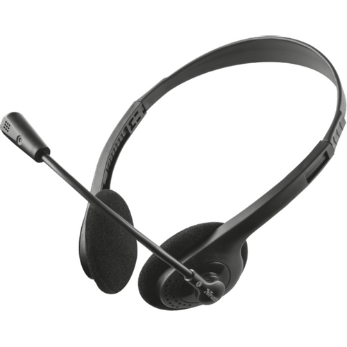Trust slušalice Primo ChatHeadset žične 3 5mm+2x3 5mm crna slika 1
