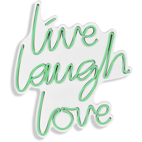 Wallity Ukrasna plastična LED rasvjeta, Live Laugh Love - Green slika 6