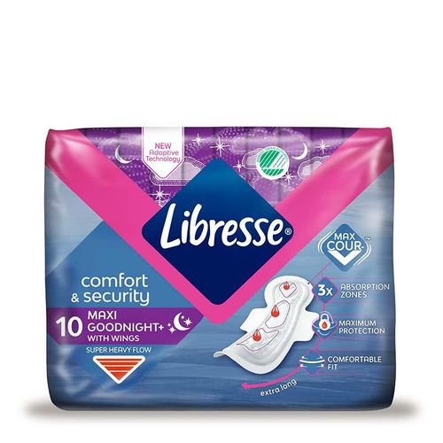 Libresse  Maxi Goodnight ciklusni ulošci 10 kom slika 1