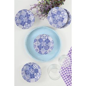 Hermia Concept Set posudica za umake, Blue Ring Snack - Sauce Bowl 13 Cm 6 Pieces - 17926