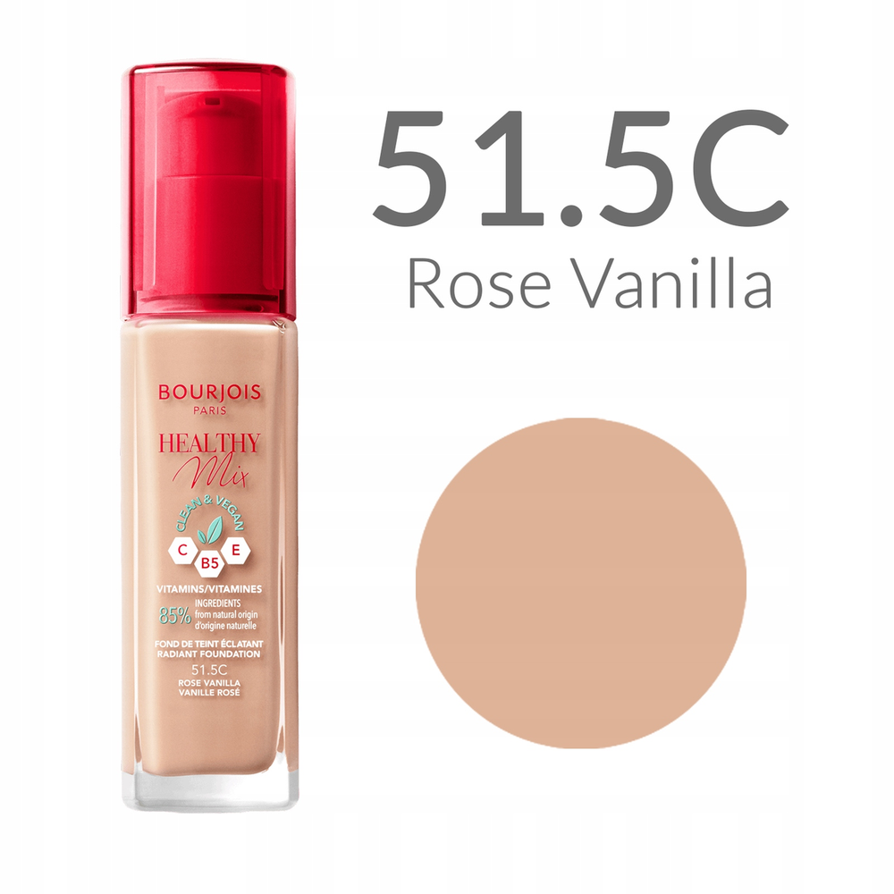 Bourjois Tečni puder Healthy Mix Clean  51.5C Rose Vanilla 30ml  slika 2