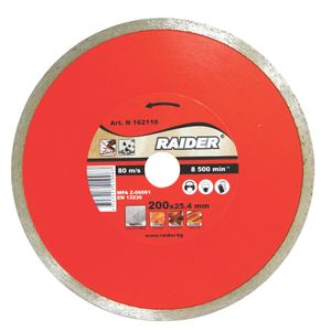 RAIDER REZNA PLOČA DIJAMANTSKA  MOKRO REZANJE  200x22.2mm RD-DD16