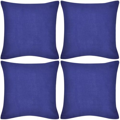 130919 4 Blue Cushion Covers Cotton 40 x 40 cm slika 2