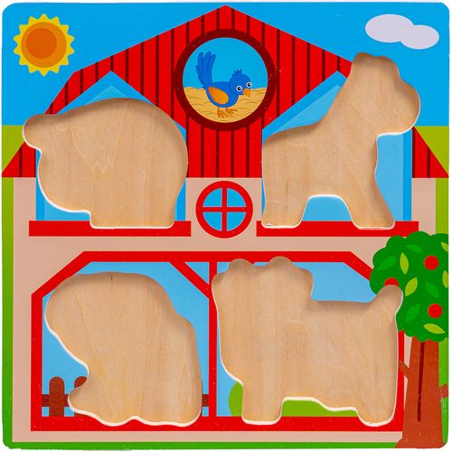 Drvene puzzle Smily Play Životinje Farma slika 3