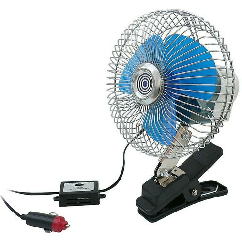 VENTILATOR ZA KOLA 12V 6" ŠTIPALJKA slika 2