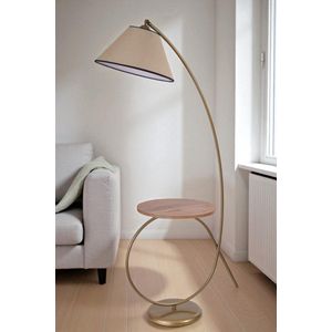 Opviq Podna lampa 446, bež, zlatna