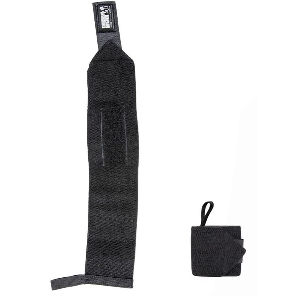 Gorilla Wear Steznici za zglobove BASIC, Crni slika 2