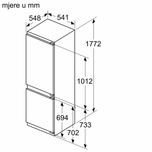 Bosch ugradbeni hladnjak KIV86VFE1 slika 11