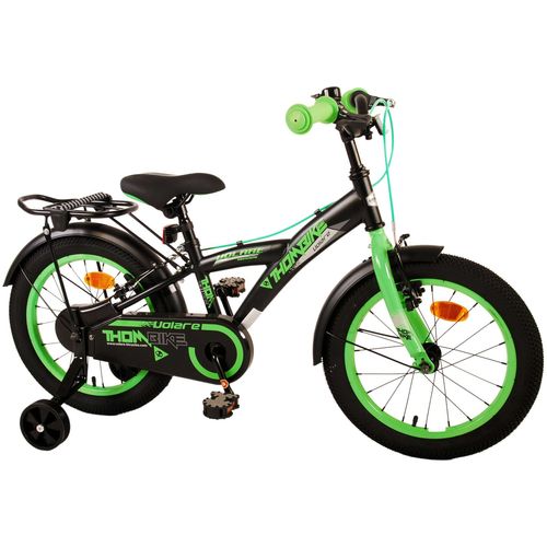 Dječji bicikl Volare Thombike 16" s dvije ručne kočnice crno-zeleni slika 2