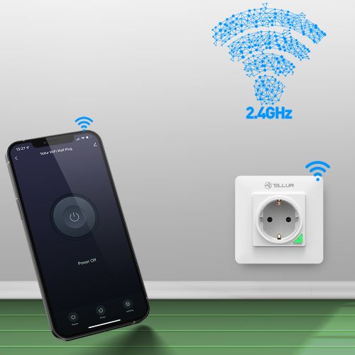 TELLUR SMART WIFI ZIDNA UTIČNICA, 3000W, 16A, BIJELA slika 7