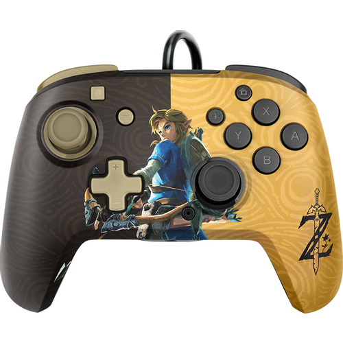 PDP NINTENDO SWITCH FACEOFF DELUXE CONTROLLER + AUDIO - ZELDA slika 1