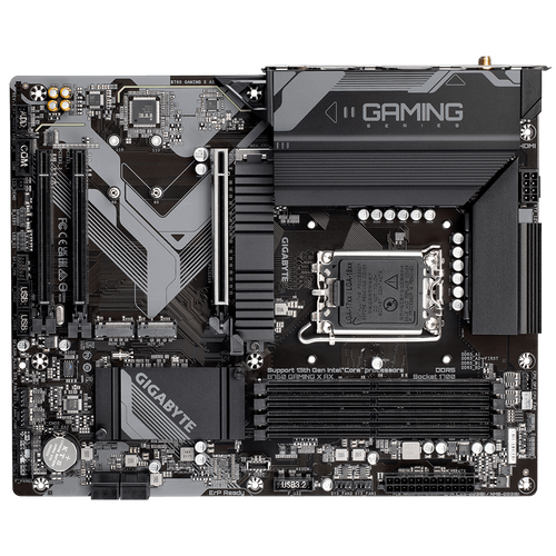 GIGABYTE B760 GAMING X AX matična ploča, DDR5, SATA3, USB3.2Gen2, DP, WiFi 6E, LGA1700 ATX slika 3