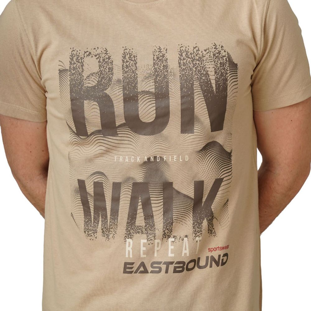 Eastbound Muška majica kratkih rukava Run, Bež slika 3