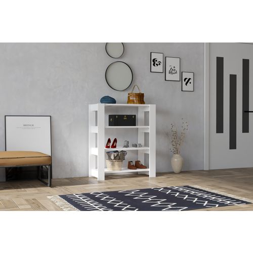 Duplo - White White Shoe Cabinet slika 1