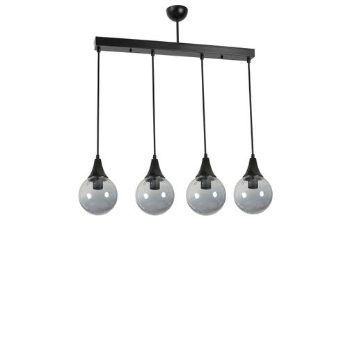 Afra 4 Lü Sıralı Siyah Füme Camlı Sarkıt Black
Fume Chandelier slika 3