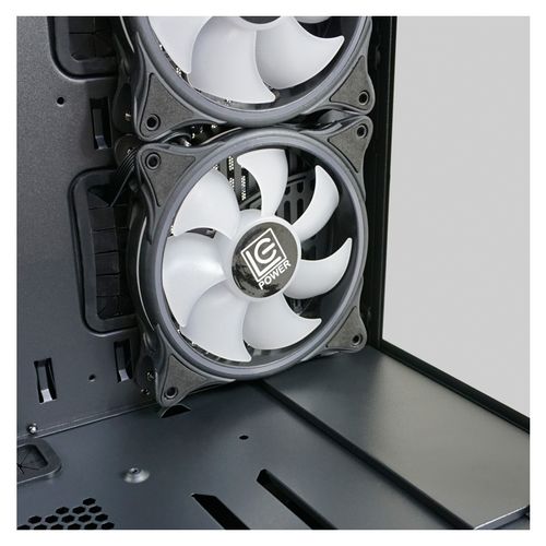 Kuciste LC Power LC-808B-ON  Skylla_X, Midi-ATX Case, black, 4x120mm ARGB fan slika 13