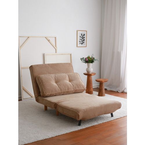 Foldy - Brown Brown 1-Seat Sofa-Bed slika 2